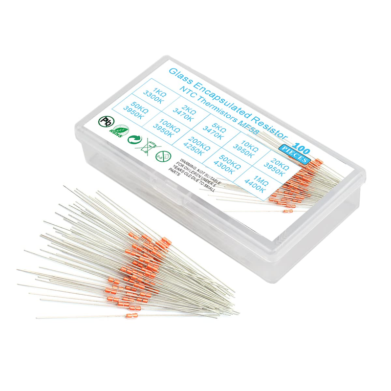 Thermistor MF58 3950B 100Pcs Kit for Appliances Temperature Sensor Assorted Kit
