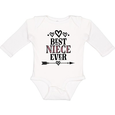 Inktastic Best Niece Ever From Aunt Long Sleeve Creeper For Girls Childs Apparel