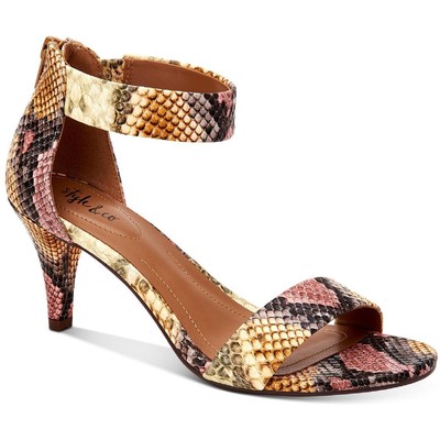 Style & Co. Womens Paycee  Pink Dress Sandals Shoes 8.5 Wide (C,D,W) BHFO 6333