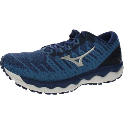 

Mizuno Mens Wave Sky 4 Green Кроссовки Shoes 14 Medium (D) BHFO 1418, Green/blue/gray, Wave Sky 4