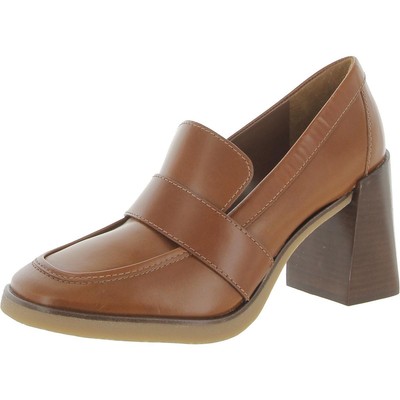 Vince Camuto/ женские кожаные мокасины Ezerna без шнуровки на высоком каблуке BHFO 5766