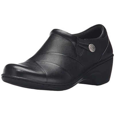 

Женские кожаные лоферы без шнурков Clarks Channing Ann с амортизацией, Черный, Channing Ann