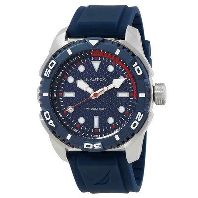Мужские часы Nautica Tarpoon с кварцевым синим циферблатом NAPTDAS31