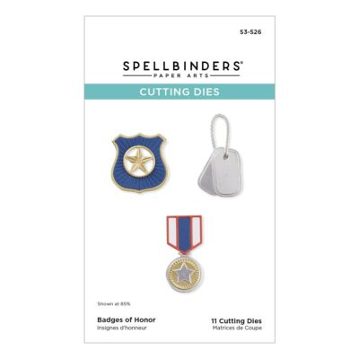 Badges of Honor Etched Dies by Spellbinders