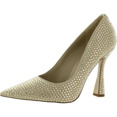 

Женские туфли-лодочки Sam Edelman Antonia Glitz, бежевые, 6, средние (B,M), BHFO 8428, Sesame suede, Antonia Glitz