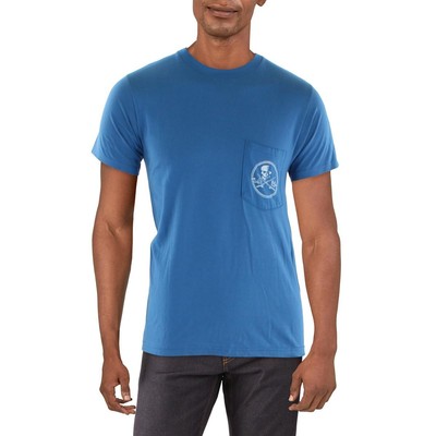 Мужская синяя футболка с круглым вырезом и графическим принтом Salt Life Mens S BHFO 0324