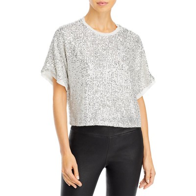 

Женская блузка с короткими рукавами Lucy Paris Serena с пайетками BHFO 4493
