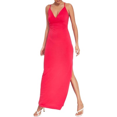 Guess Женское длинное вечернее платье макси из розового атласа Ramsha XL BHFO 3966