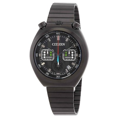 Pre-owned Citizen Darth Vader Star Wars Chronograph Quartz Black Dial Men's Watch