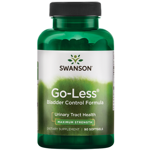 Swanson Herbal Go-Less Добавка для контроля мочевого пузыря - Мягкая желатиновая капсула максимальной прочности, 90 карат