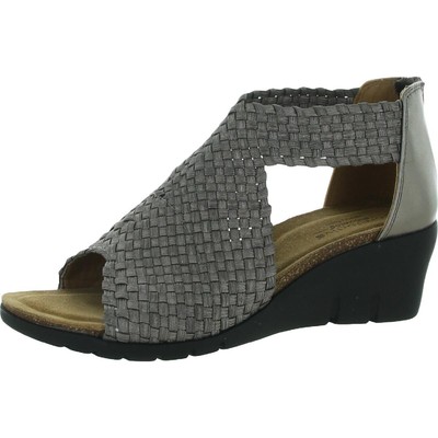 

Женские босоножки на танкетке Comfortiva Alesha Grey Woven 6 Medium (B,M) BHFO 8678, Pewter, Alesha