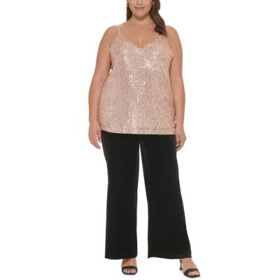Женский топ на бретелях с V-образным вырезом и блестками от Calvin Klein Plus BHFO 6097
