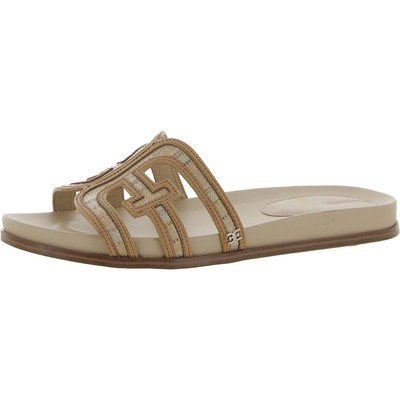 

Женские шлепанцы Sam Edelman Nettie Tan 7,5 Medium (B,M) BHFO 0252, Raffia, Nettie
