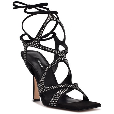 Женские туфли-лодочки Nine West Alanah 2 черного цвета на ремешках, размер 7,5 (B, M), BHFO 3530