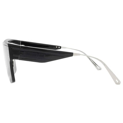 Pre-owned Dior Smoke Mirror Logo Shield Ladies Sunglasses Club M4u 10a8 Cd40090u 01c In Gray