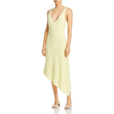 

Платье миди без рукавов Remain Womens Gosha с v-образным вырезом икрой BHFO 7215, Wax yellow