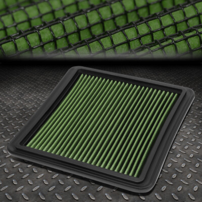 ДЛЯ 06-15 MITSUBISHI L200/TRITON МНОГОРАЗОВЫЙ ВСТРАИВАЕМЫЙ ВОЗДУШНЫЙ ФИЛЬТР СУХОГО ДЕЙСТВИЯ ЗЕЛЕНОГО ЦВЕТА