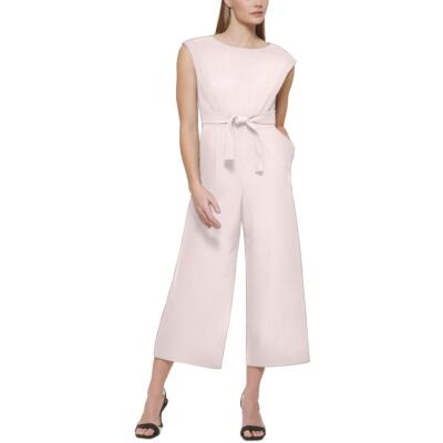 

Женский розовый комбинезон без рукавов с завязками на талии Calvin Klein  BHFO 9186, Petal