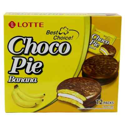 Lotte Choco Pie MULTI-FLAVORS 12pc/Box Get one for free every 4 pies