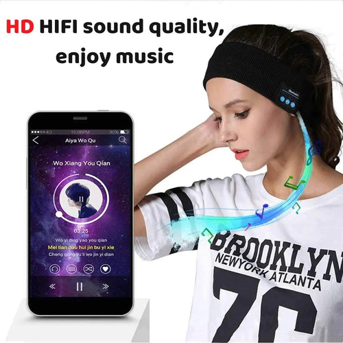 Bluetooth 5.0 Wireless Headband Sports Mic Stereo Running Sleep Music Headphones
