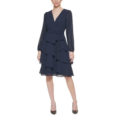 

Женское шифоновое многоярусное коктейльное и вечернее платье Jessica Howard BHFO 1907