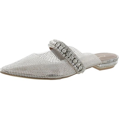 Женские туфли-лодочки Kurt Geiger London в королевском стиле серебристого цвета, размер 37, средний (B, M), BHFO 2723