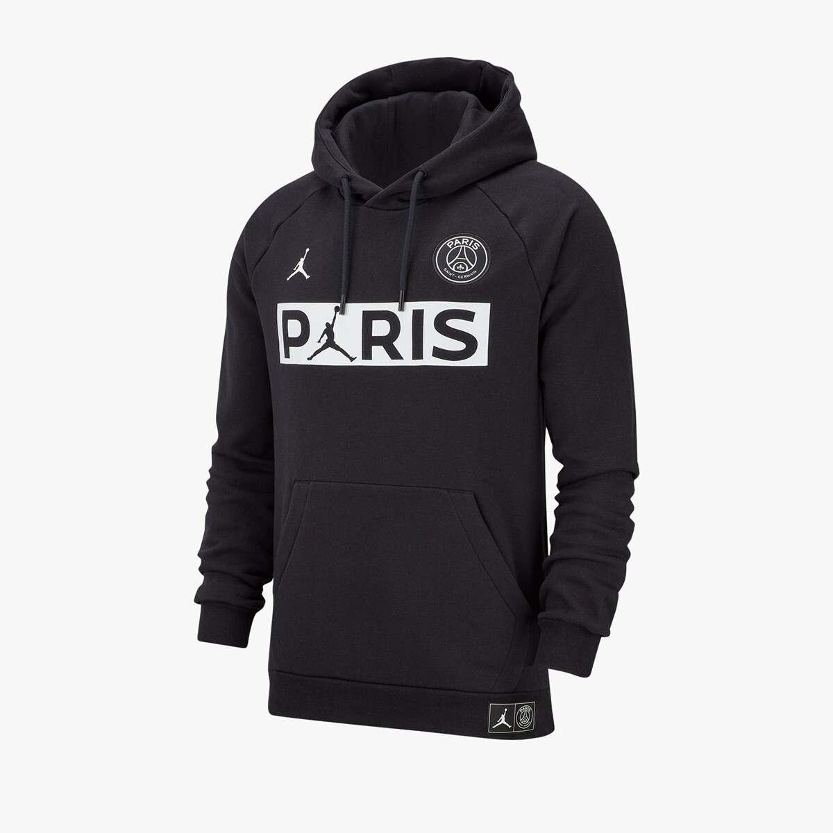 Paris Saint Germain × Nike Jordan Black Nike Jordan Paris Saint-Germain PSG Hoodie Black Size Large