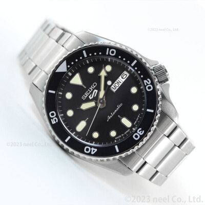 Pre-owned Seiko 5 Sports Sbsa225 Black Automatic Mechanical Diver Men's Watch In Box