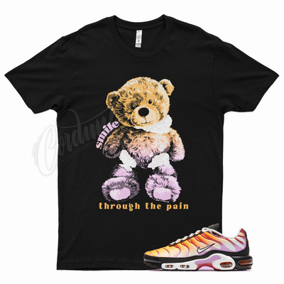 Black SMILE T Shirt for N Air Max Plus Laser Orange Siren Red Fuchsia Glow