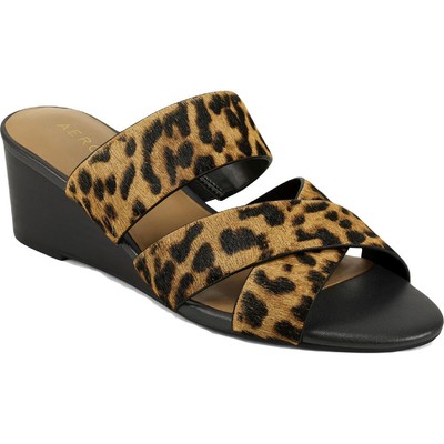 

Женские туфли на танкетке с леопардовым принтом Westfield из телячьего волоса Aerosoles BHFO 8867, Leopard combo, Westfield