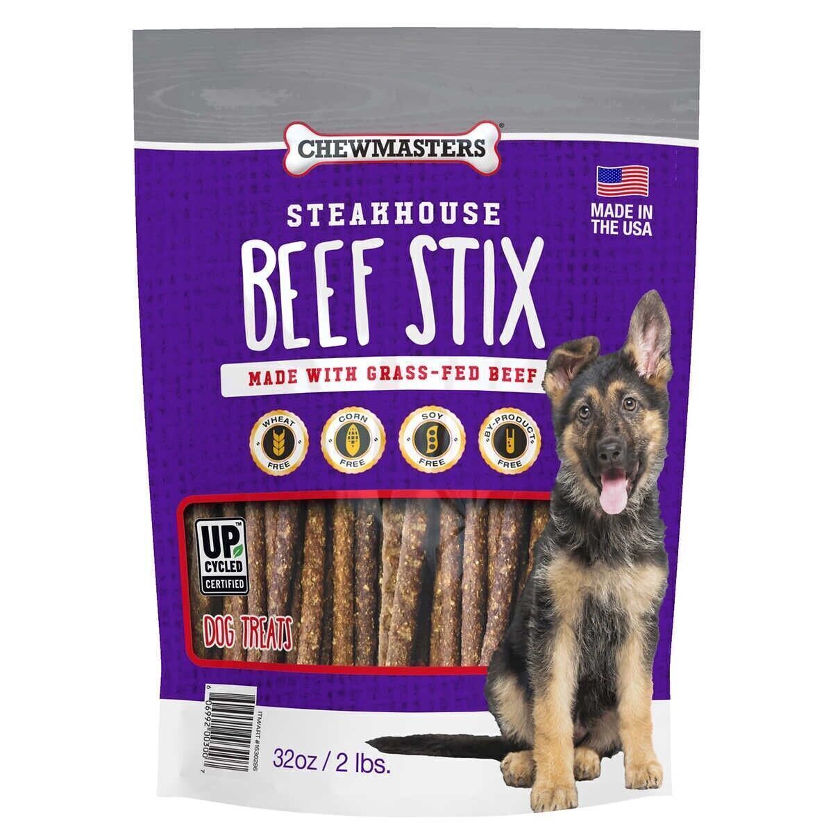 Chewmasters Steakhouse Beef Stix, 32oz, 2-pack Dog Treats Beef...