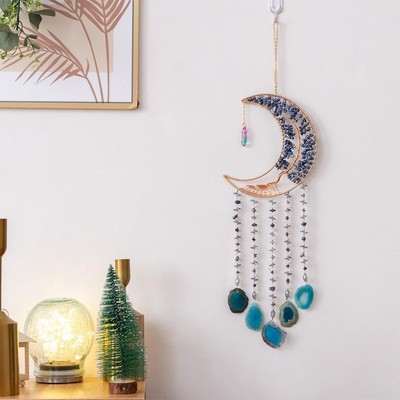 Dream Catchers with Crystal 7 Chakra Gemstone Dream Catchers Color Natural 
