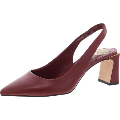 Vince Camuto Womens Hamden Red Slingback Heels Shoes 8 Medium (B,M) BHFO 2056