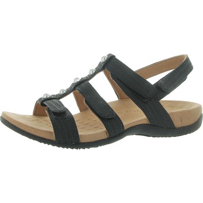Vionic Womens Amber Pearl Black Slingback Sandals 8.5 Wide (C,D,W) BHFO 4148