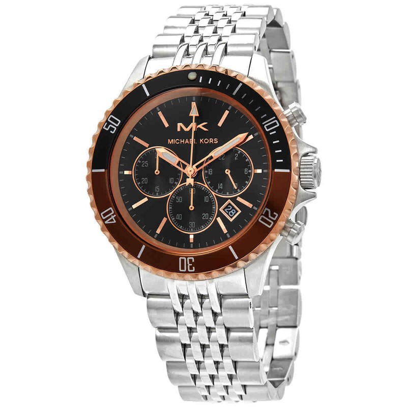 Michael Kors Bayville Chronograph Quartz Black Dial Men Watch MK8725