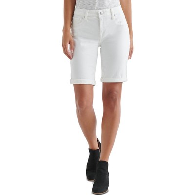 

Женские белые джинсовые шорты-бермуды Lucky Brand с манжетами  BHFO 6165, Белый