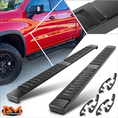 For 19-24 Silverado/Sierra Crew Cab 6" Aluminum Side Step Bar Running Boards