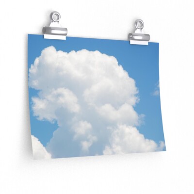 Clouds in Blue Sky Photo Poster Premium Poster