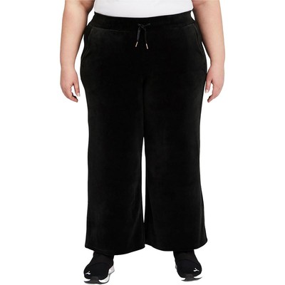 Женские черные вельветовые брюки Calvin Klein Performance с широкими штанинами плюс 3X BHFO 0385