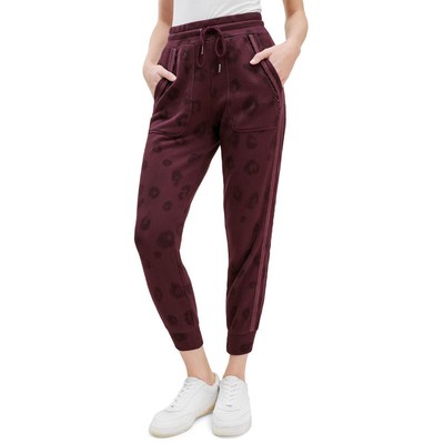 Splendid Womens Corina Purple Animal Print Comfy Jogger Брюки S BHFO 5180