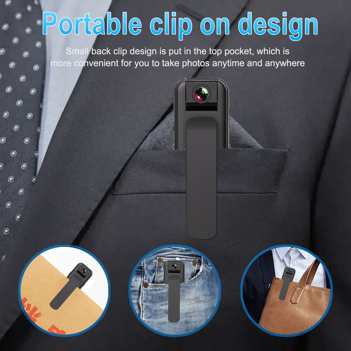 WIFI 1080P Mini Video Recorded DVR IR Night Cam HD Camcorder Police Body Camera