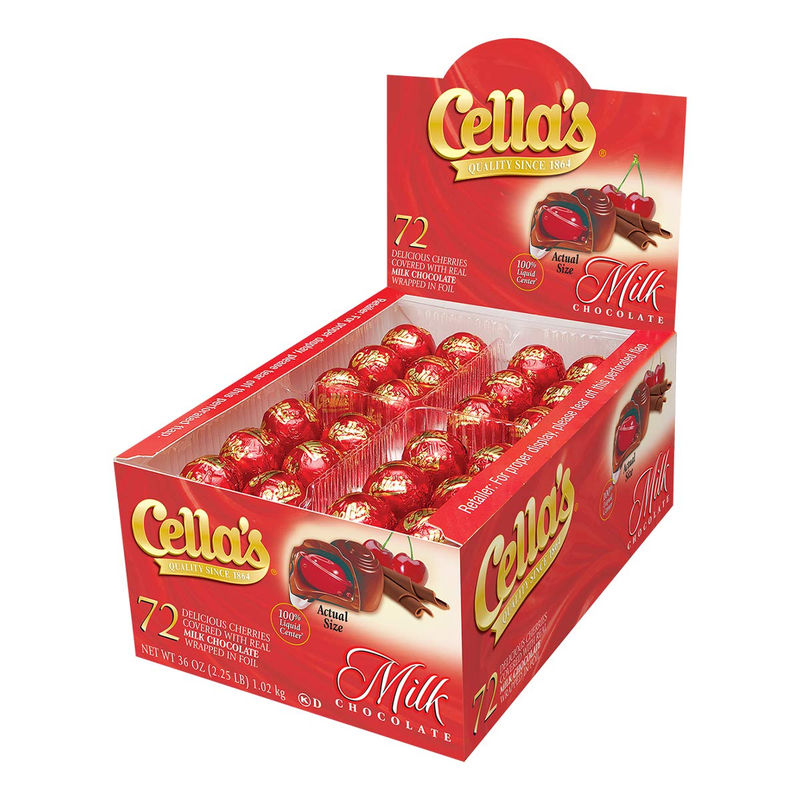 Milk Chocolate Covered Cherries, 72-Count Box, Pamper Your S