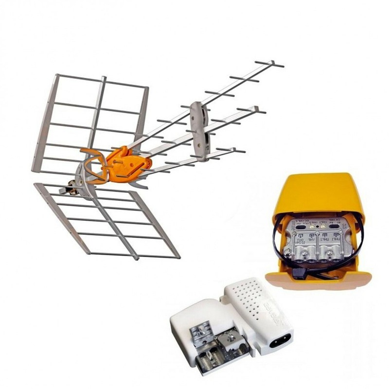 Pack Televes 149921 Dat Boss Antenne Uhf Intelligente Lte700 (C.21 - C.48) + Ali