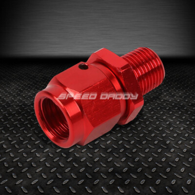 4-ВНУТРЕННИЙ РАСТРУБ НА 1/8 NPT НАРУЖНЫЙ КРАСНЫЙ АЛЮМИНИЕВЫЙ РЕДУКТОР С B-ОБРАЗНОЙ ГАЙКОЙ, ПОВОРОТНЫЙ ФИТИНГ