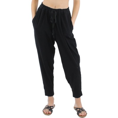 

Женские черные эластичные брюки до щиколотки Eileen Fisher  BHFO 6635, Черный, F0OJP4462M
