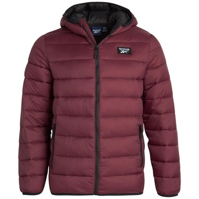 Reebok Mens OMRB1072EC Red Quilted Glacier Shield Coat Outerwear M BHFO 8165