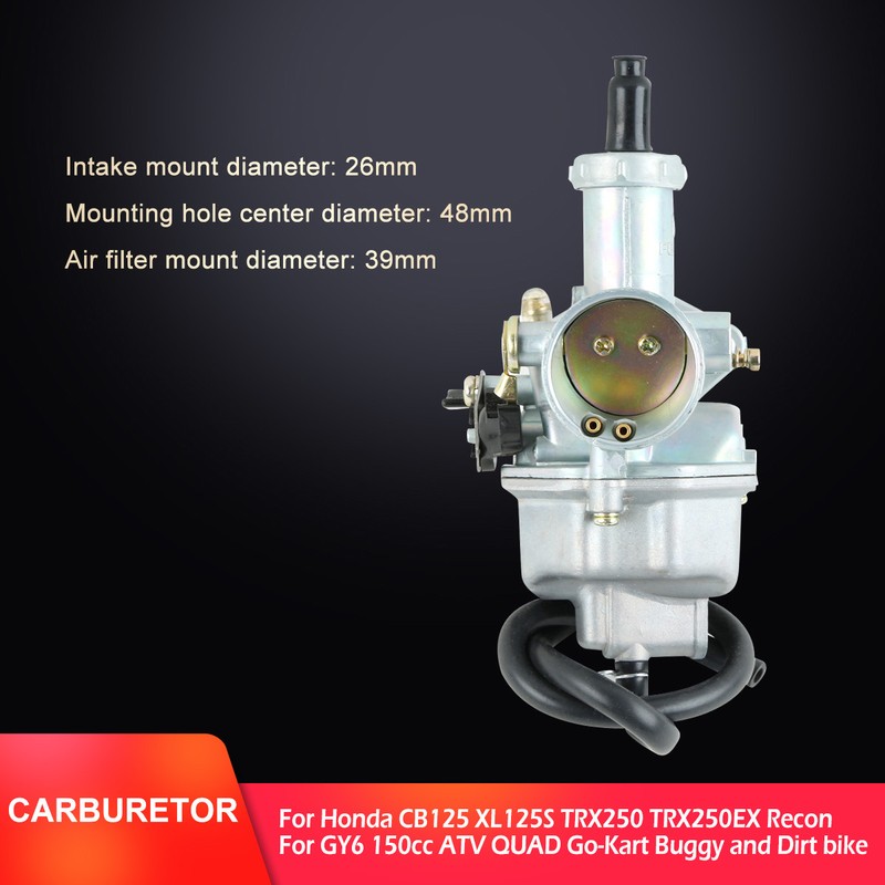 PZ 26mm Carburetor For GY6 150cc ATV QUAD Go-Kart Buggy Dirt Bike Taotao Kazuma