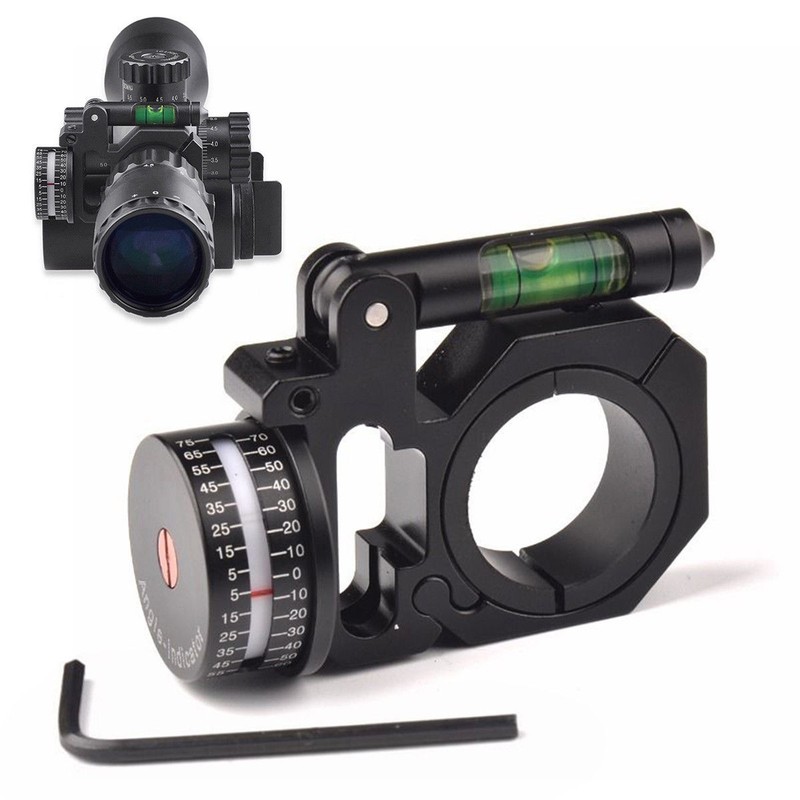 ADI//ACI /& bubble level 1/"//30mm Mount for Scopes Q Ring Angle Degree Indicator