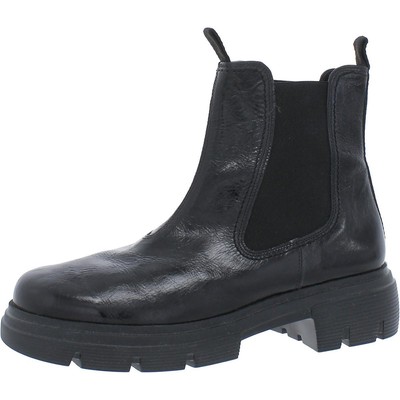 Женские черные ботильоны с круглым носком Paul Green Boots 7 Medium (B,M) BHFO 6386