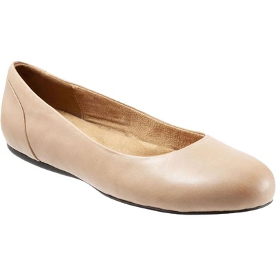 Женские балетки SoftWalk Sonoma бежевого цвета на плоской подошве, узкие 10,5 (AA,N) BHFO 8534